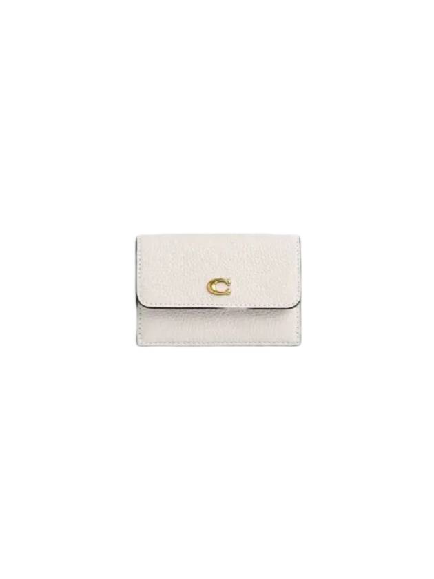 Trifold Small Half Wallet White - COACH - BALAAN 1