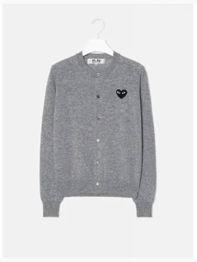 Unisex Black Heart Wappen Spring Fall Cardigan Gray Contemporary Domestic Product GM0024070970575 - COMME DES GARCONS PLAY - BALAAN 1