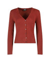 Shanya Cotton Cardigan Burgundy - A.P.C. - BALAAN 4