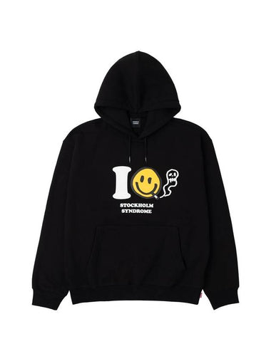 Men's Logo Print Hoodie Black - STOCKHOLM SYNDROME - BALAAN 1