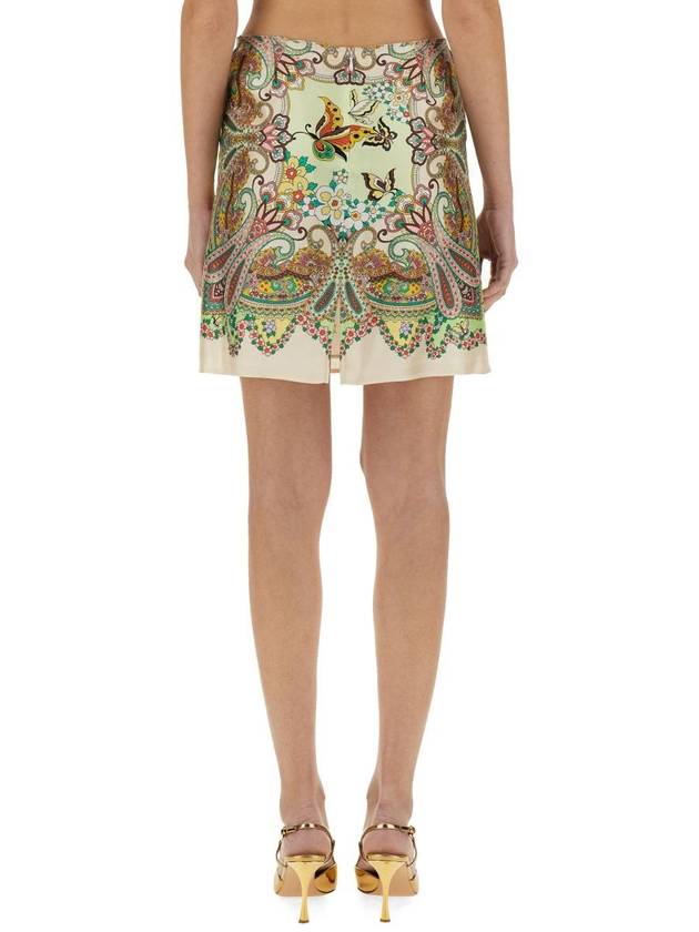 Etro Silk Mini Skirt - ETRO - BALAAN 3