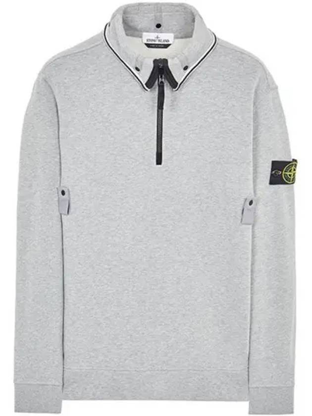 Men's Logo Wappen Sweatshirt Melange Grey - STONE ISLAND - BALAAN 2