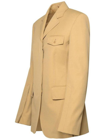 Sportmax Beige Cotton Blend Blazer - MAX MARA SPORTMAX - BALAAN 2