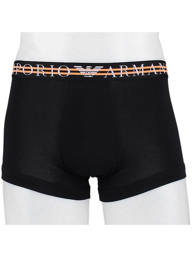 Men's Boxer Trunk Briefs 3 Pack Black - EMPORIO ARMANI - BALAAN 7