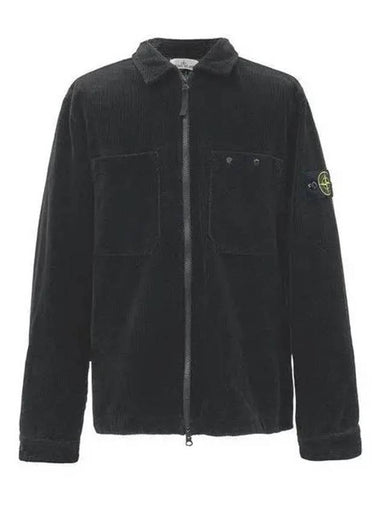 811511604 Wappen patch corduroy zip up shirt jacket 1153998 - STONE ISLAND - BALAAN 1