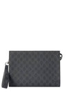 GG Supreme Canvas Clutch Bag Black - GUCCI - BALAAN 1