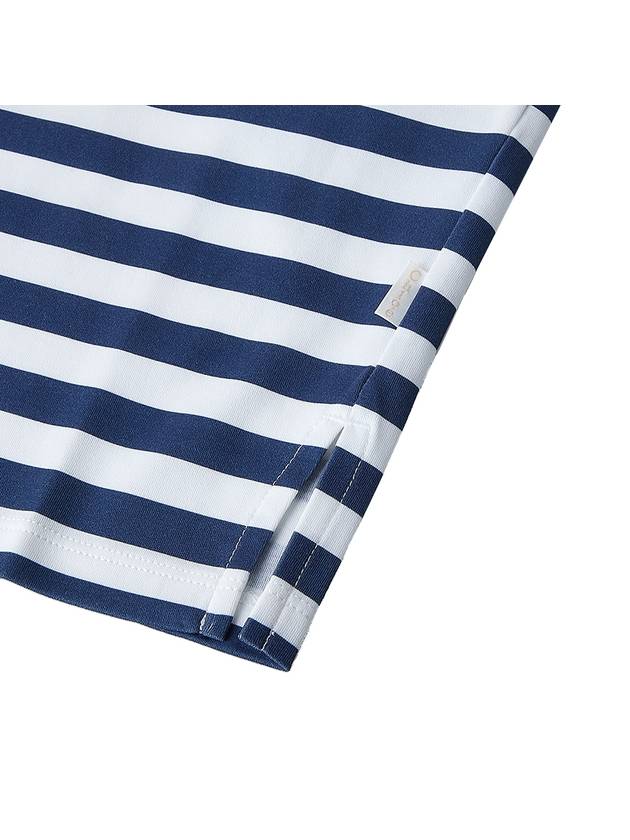 Striped Long Sleeve T-Shirt Navy - CHLOE - BALAAN 8