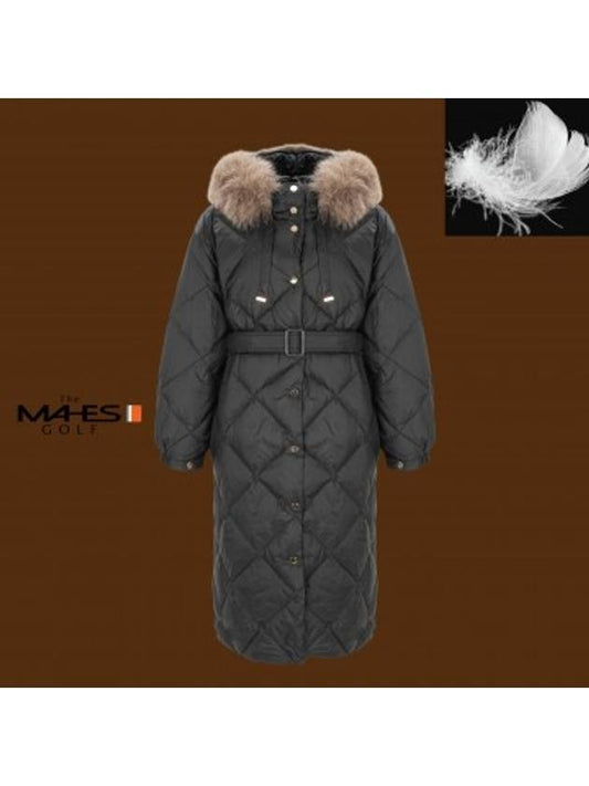 Down Padding Essential Quilted Long Down Padding Jacket GD40429 - MAHES - BALAAN 1