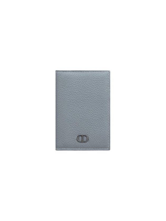 CD Icon Grained Calfskin Card Wallet Grey - DIOR - BALAAN 1