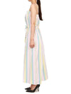 Women's Striped Strap Cotton Long Dress - GANNI - BALAAN 4