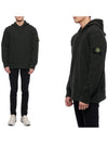 Compass Patch Crew Neck Hoodie Black - STONE ISLAND - BALAAN 2