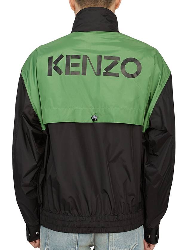 Men's Logo Print Track Jacket Black - KENZO - BALAAN 6