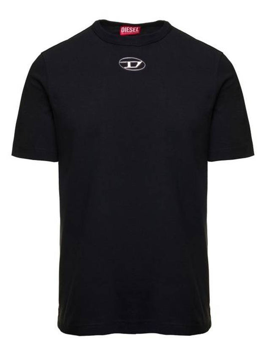 T Just OD Crew Neck Cotton Short Sleeve T-Shirt Black - DIESEL - BALAAN 1