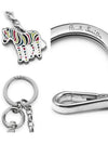 Zebra Key Holder Silver - PAUL SMITH - BALAAN 4