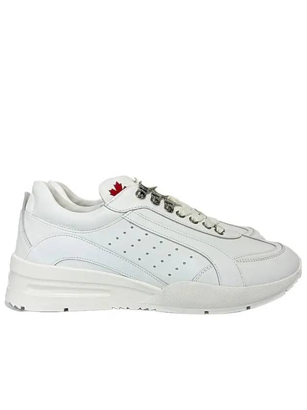 Men's Original Legend Leather Low Top Sneakers White - DSQUARED2 - BALAAN 2