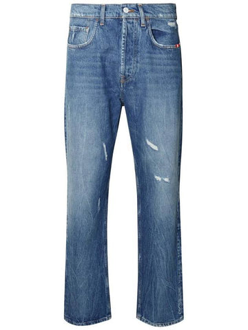 Amish 'Jeremiah' Blue Cotton Jeans - AMISH - BALAAN 1