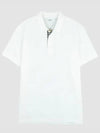 Eddie Cotton Polo Shirt White - BURBERRY - BALAAN 2