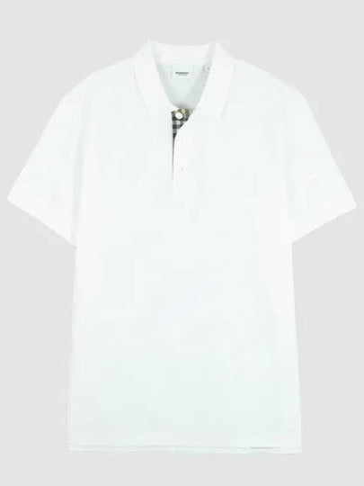 Eddie Cotton Polo Shirt White - BURBERRY - BALAAN 2