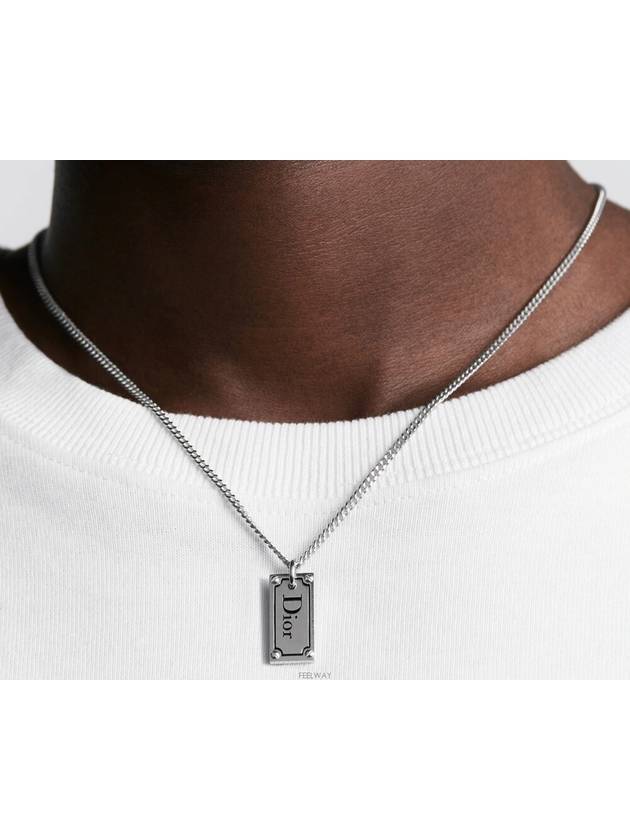 Dior plate pendant necklace - DIOR - BALAAN 1