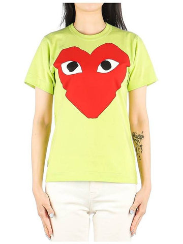 P1T273 GREEN Women s Short Sleeve T Shirt - COMME DES GARCONS - BALAAN 1