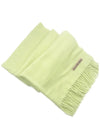 Wool Fringe Muffler Pale Green - ACNE STUDIOS - BALAAN 4