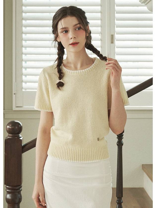 Sprinkle Boucle Knit Top Ivory - MICANE - BALAAN 3