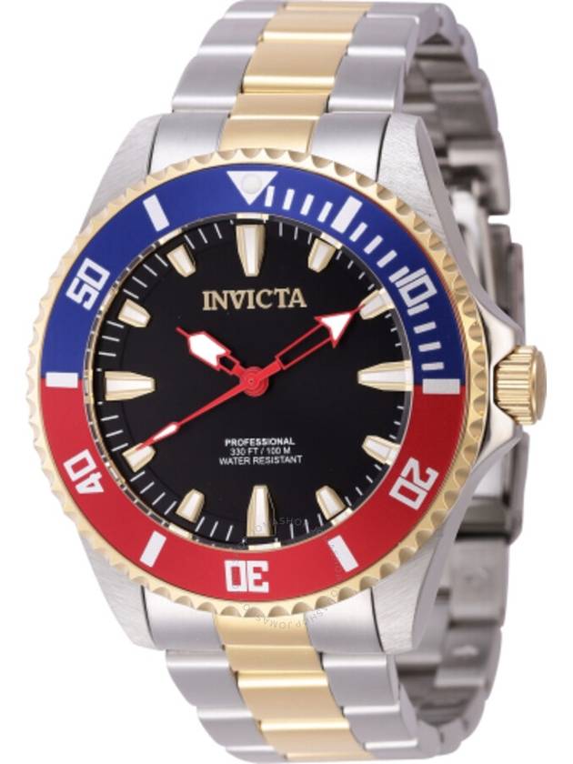 Invicta Pro Diver Quartz Black Dial Pepsi Bezel Men's Watch 46649 - INVICTA - BALAAN 1