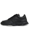 WAYNE Leather Low Sneakers A07FW702 BLK - MIHARA YASUHIRO - BALAAN 1