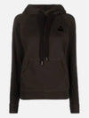 Malibu Logo Print Hooded Top Washed Black - ISABEL MARANT - BALAAN 3