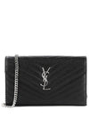 Cassandre Matelasse Chain Cross Bag In Grain de Poudre Embossed Leather Black - SAINT LAURENT - BALAAN 2