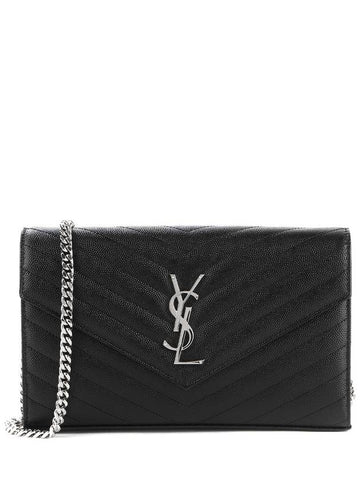 Women s Monogram Cross Bag A 377828 BOW02 1000 - SAINT LAURENT - BALAAN 1