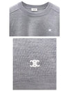 Triomphe Crew Neck Wool Knit Top Grey - CELINE - BALAAN 6