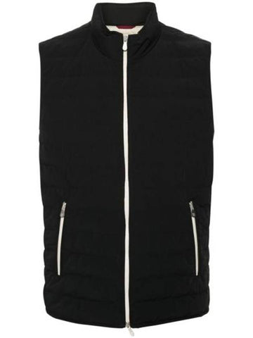 Zip-Up Down Vest Black - BRUNELLO CUCINELLI - BALAAN 1