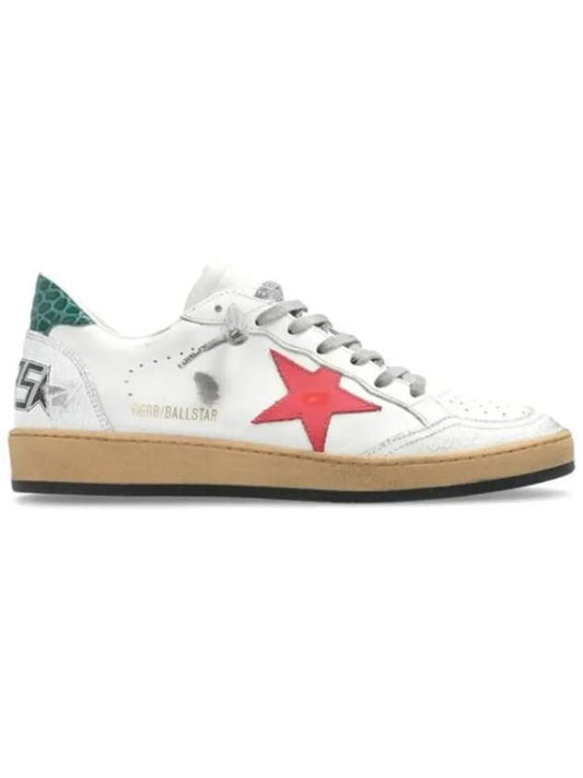 Ball Star Low Top Sneakers Red White - GOLDEN GOOSE - BALAAN 2