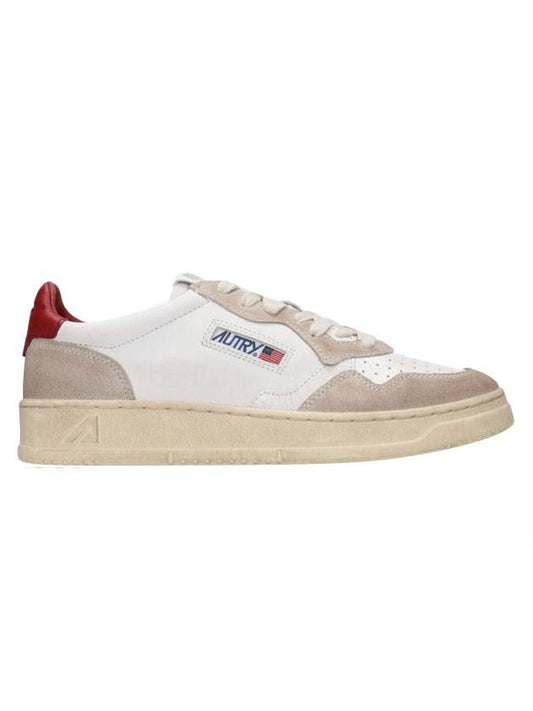 Medalist Cregg Low Top Sneakers White Red - AUTRY - BALAAN 1