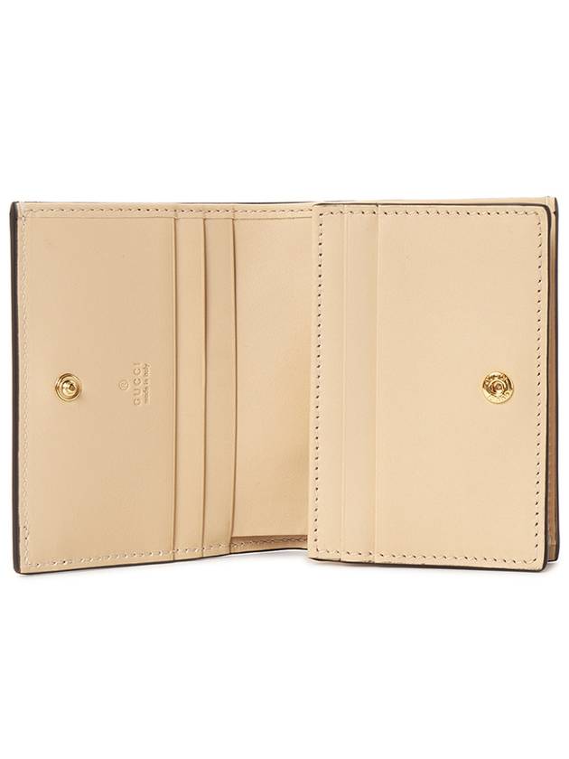 Horsebit Print Card Wallet Beige Ebony - GUCCI - BALAAN 5