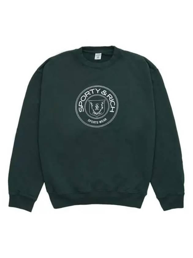 Monaco Crew Neck Sweatshirt Green - SPORTY & RICH - BALAAN 2