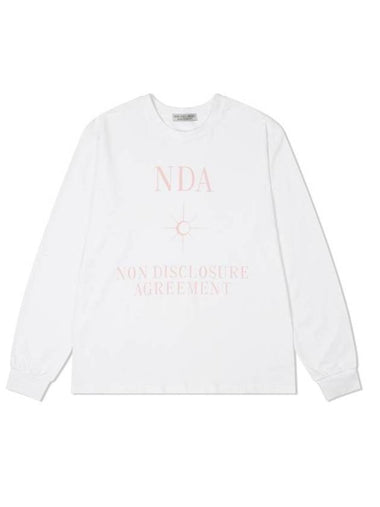 Symbol Tee Long Sleeve T-Shirt White - NDA - BALAAN 1