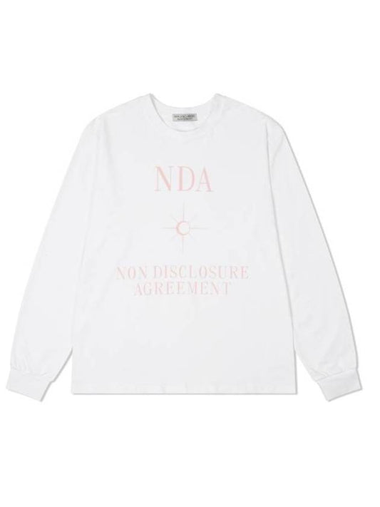 Symbol Tee Long Sleeve T-Shirt White - NDA - BALAAN 1