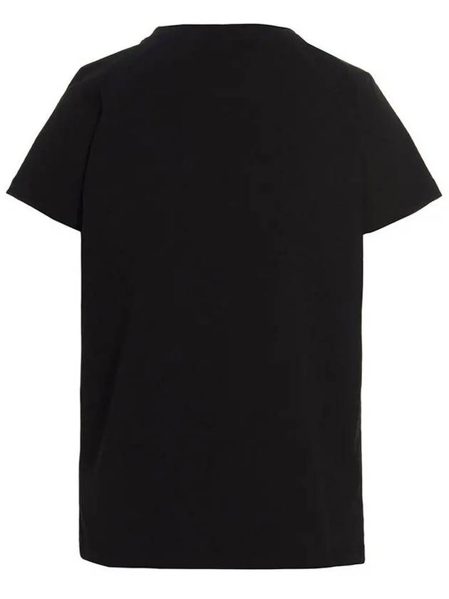 Item Logo Crew Neck Short Sleeve T-Shirt Black - A.P.C. - BALAAN 4