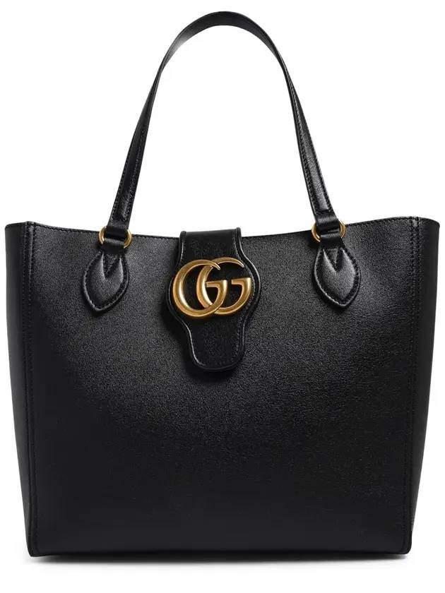 Double G Detail Small Tote Bag Black - GUCCI - BALAAN 1