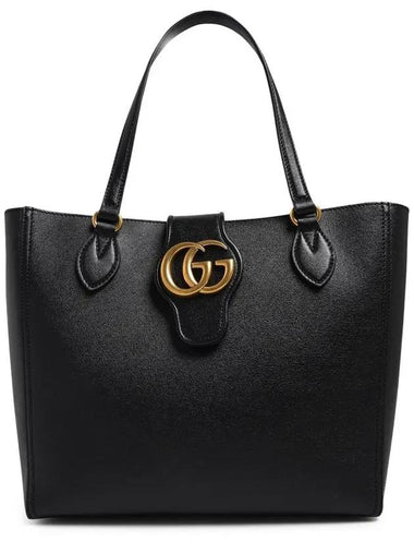 Double G Detail Small Tote Bag Black - GUCCI - BALAAN 1