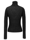 Ribbed Knit Turtleneck Black - SAINT LAURENT - BALAAN 3