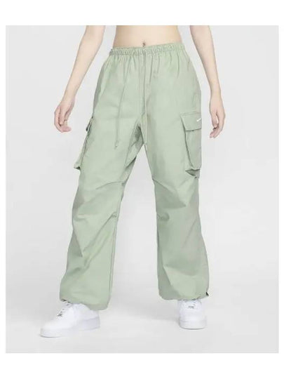 Sportswear Mid Rise Cargo Pants W Jade Horizon FV7521 370 - NIKE - BALAAN 2