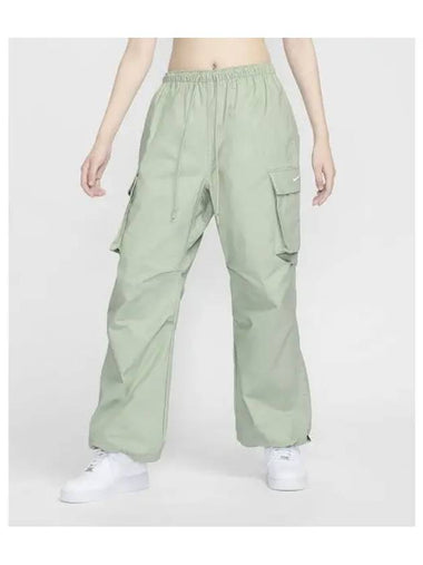 Sportswear Mid Rise Cargo Pants W Jade Horizon FV7521 370 - NIKE - BALAAN 1