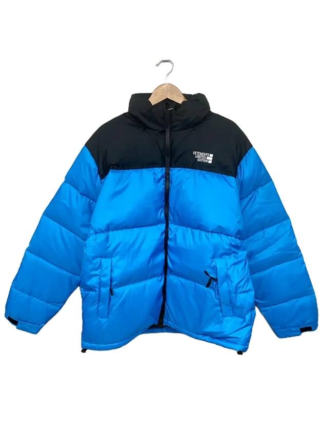 UAH21JA003 SM001 Padded Jacket Blue VETEMENT - VETEMENTS - BALAAN 1