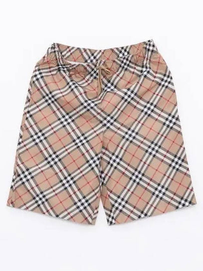 Kids Vintage Check Swim Pants Beige - BURBERRY - BALAAN 2