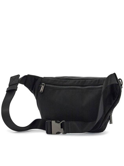 black waist bag in polyamide with adjustable shoulder strap - DSQUARED2 - BALAAN 2