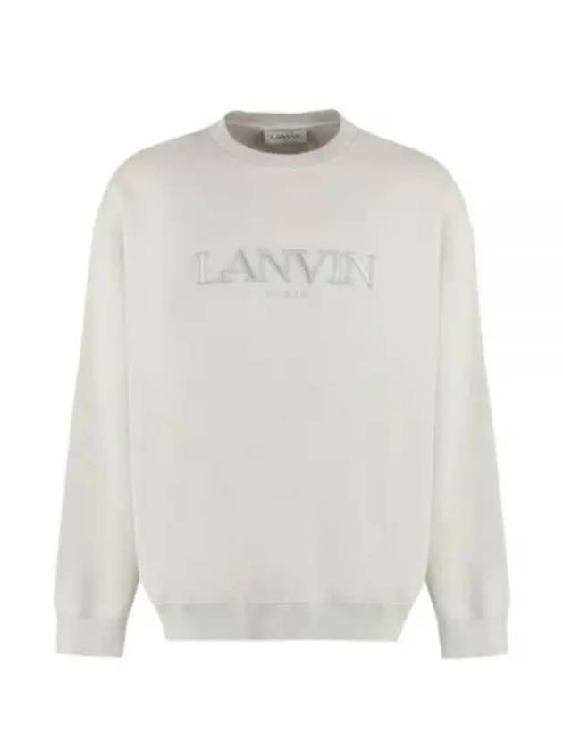 Embroidered Logo Sweatshirt Grey - LANVIN - BALAAN 2