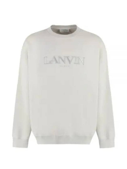 Embroidered Logo Sweatshirt Grey - LANVIN - BALAAN 2